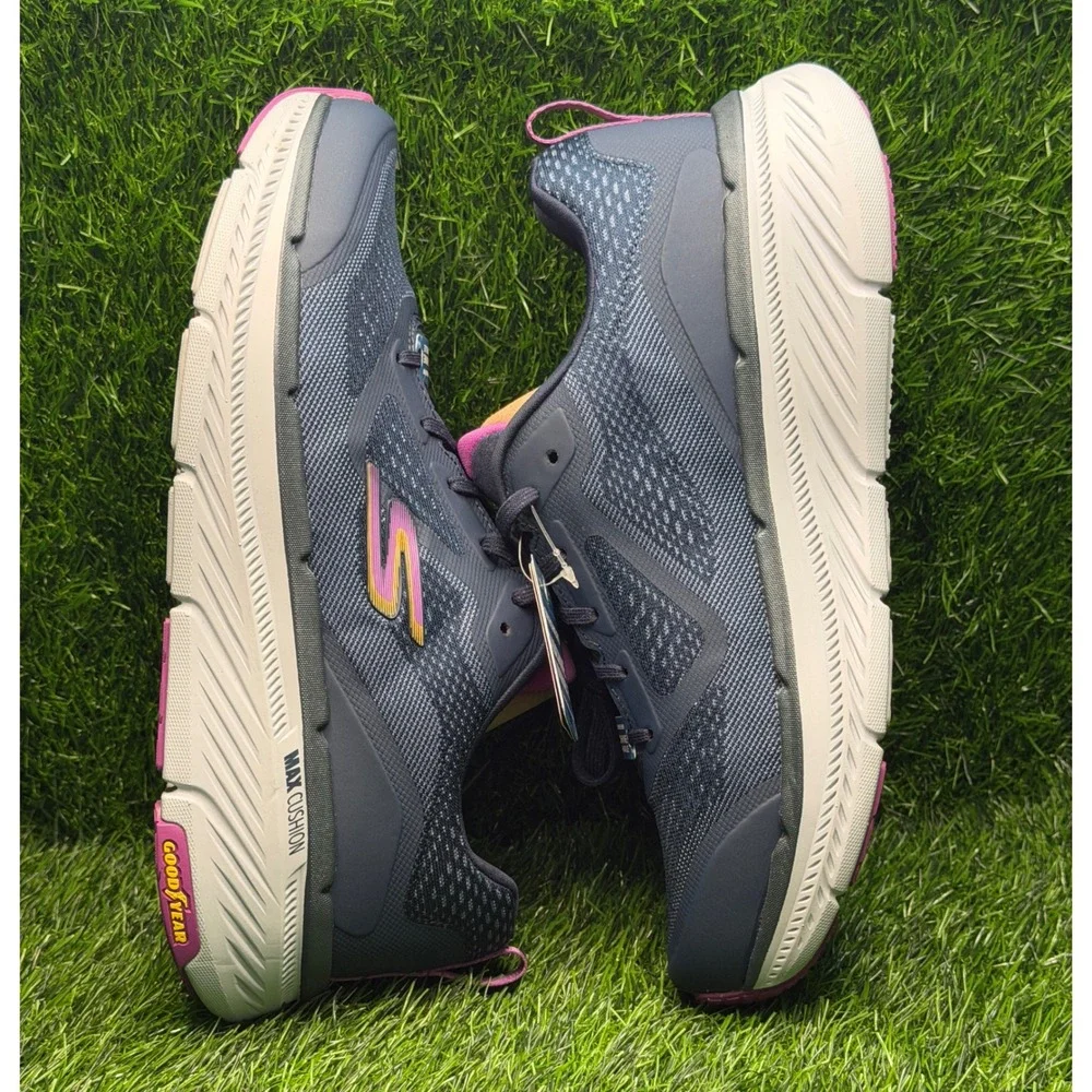 Skechers GOrun Max Cushioning Premier 2.0 Navy Purple Sneakers 129700 Womens 11